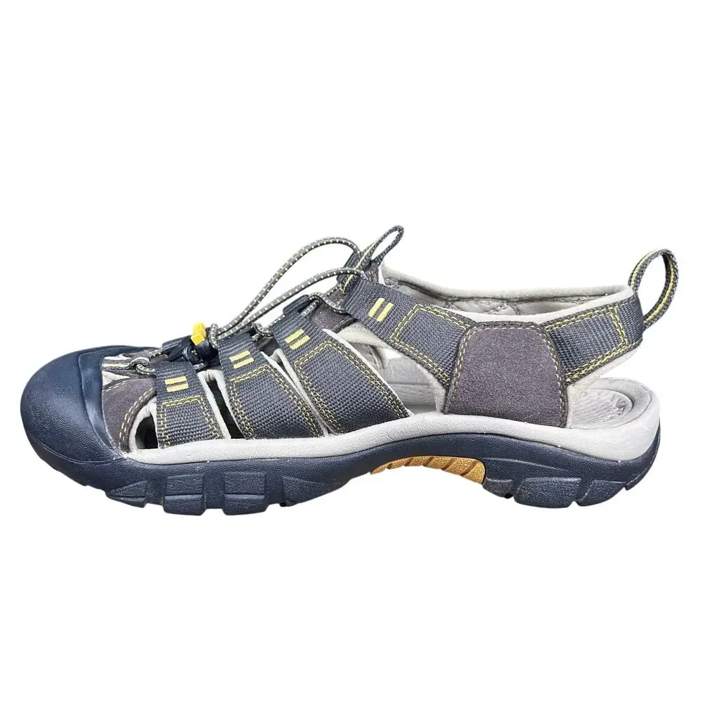 Keen Newport H2 Men's Brown Yellow Closed Toe Water Hiking Sandals Size 9.5